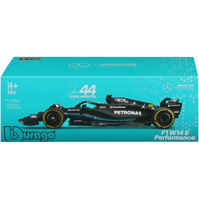 Bburago Mercedes-AMG Petronas W14 E 44 Hamilton hard case 1:24