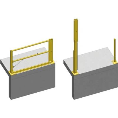 3C SYSTEMS Jednosegmentová zvedací brána na rampu – ocel, š. 1800 mm, světlá š. 1505 mm