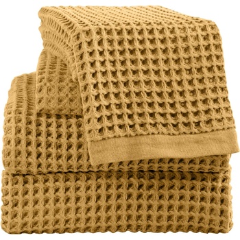 Dilios Хавлиена кърпа за лице 50/80 см Вафел охра 100% памук