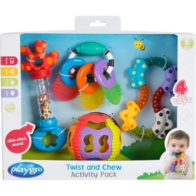Playgro Dárkový set s chrastítky a kousátky