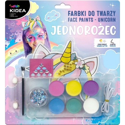 Derform Kidea farby na tvár Unicorn