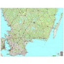 Jižní Švédsko Malmö 1:250 000 mapa FB