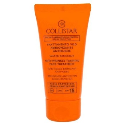 Collistar Special Perfect Tan Tanning Face Treatment SPF15 слънцезащитен крем за лице 50 ml за жени