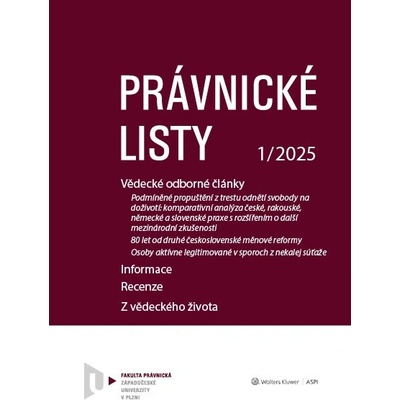 Právnické listy Tištěný časopis předplatné