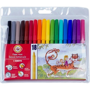 KOH-I-NOOR Флумастери koh-i-noor 18 цв