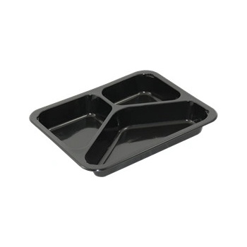 ECOFOL Plastová zatavovací miska 3D černá PP 227x178x30 mm ideal pack® bal/50 ks