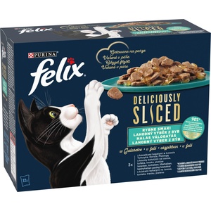 FELIX Deliciously Sliced fish in jelly 12x80 g