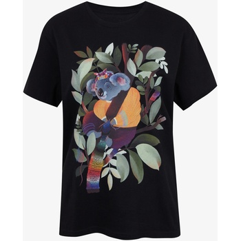 DOBRO Черна тениска Zoot Dobro Коала DOBRO | Cheren | ЖЕНИ | XS