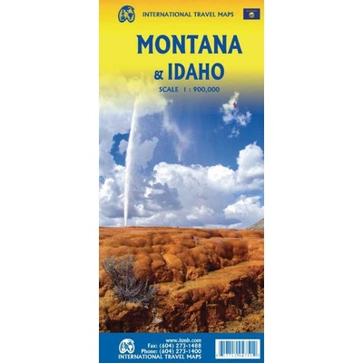 ITMB Publishing mapa Montana & Idaho 1:900 tis.