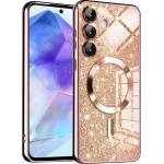 Techsuit Калъф за Samsung Galaxy A55 5G - Luxury Glitter MagSafe - Rose Gold (KF2335244)