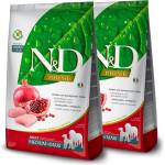 FARMINA N&D Prime кучешка храна GF MEDIUM & MAXI Пиле & Нар 2 x 12 кг