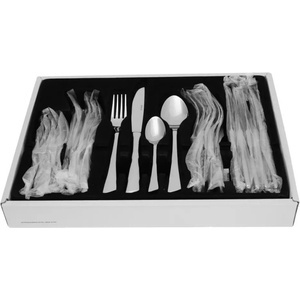 Kinghoff Комплект прибори за хранене Kinghoff KH 1512, 24 части, За 6 човека, Неръждаема стомана, Сребрист (KH 1512)