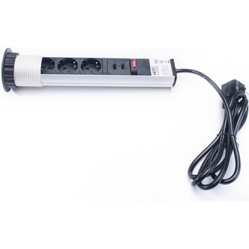 TOO 3 Plug + 2 USB 1,8 m (PPS-304-3S)