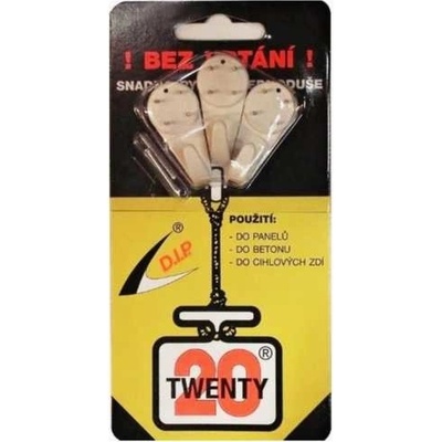Háček Twenty MAXI - 3 ks, blistr