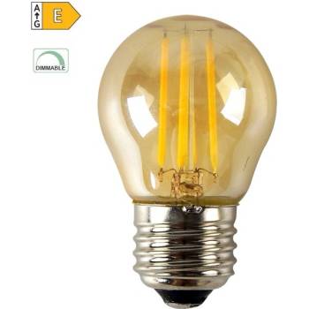 Diolamp LED Mini Globe Filament žárovka P45 Amber 6W/230V/E27/2700K/700Lm/360°/Dim