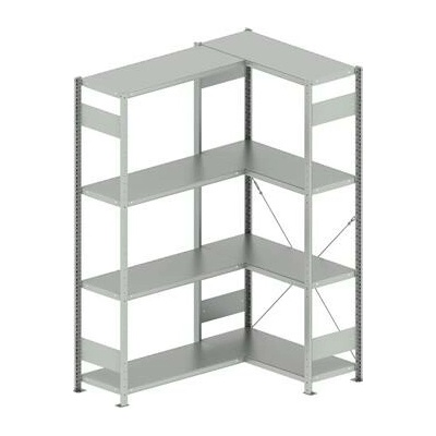 META zásuvný rohový regál 2000 x 1000 /1000 x 400 mm nosnost 100 kg