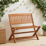 vidaXL Детска пейка 1 -Seater 61 x 38 x 57 см Плътно евкалиптово дърво (42032415)