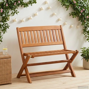 vidaXL Детска пейка 1 -Seater 61 x 38 x 57 см Плътно евкалиптово дърво (42032415)