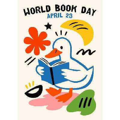 Plagát, Obraz - World Book Day Duck, Patryk Krygowski, 26.7 × 40 cm