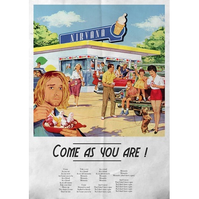 Plagát, Obraz - Ads Libitum - Come as you are, 40 × 60 cm