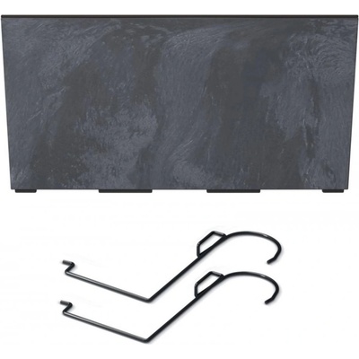 Prosperplast Truhlík s hákmi URBI CASE BETON EFFECT W antracit 58cm