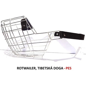 Mr. Rozchov Náhubek kovový Rotwailer Tibetská doga pes