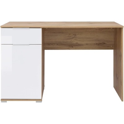 Bogdan Furniture Europe Бюро Zele BIU/120-E20, дъб вотан/бял гланц