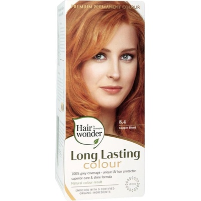 Hairwonder by Hennaplus Dlouhotrvající barva MĚDĚNÁ BLOND 8.4