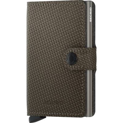 SECRID Kožené pouzdro na karty Miniwallet Carbon Khaki