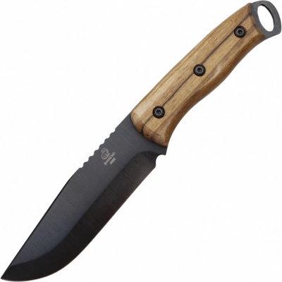 Beavercraft Uhlíková ocel Bushcraft nůž s ferroceriovou tyčinkou a koženým pouzdrem BSH4_F Dusk
