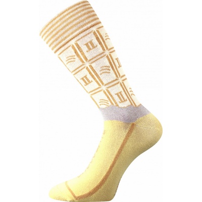 Lonka trendy pánske ponožky Chocolate WHITE