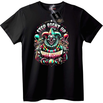 NOONEBRAND Тениска Карнавален Клоун Страх - 7XL, Black