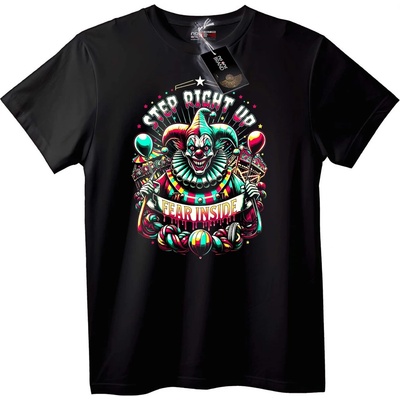 NOONEBRAND Тениска Карнавален Клоун Страх - 7XL, Black
