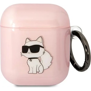 Karl Lagerfeld розов калъф за AirPods 1/2 Ikonik Choupette (KLA2HNCHTCP)