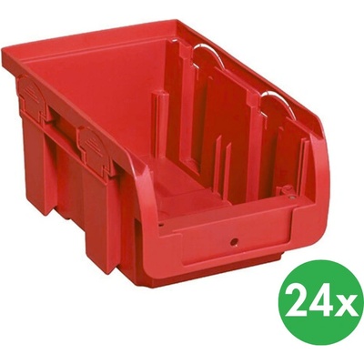 Allit Plastový box COMPACT, 102x160x75 mm, červený