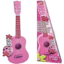 Bontempi Klasická drevená gitara v dievčenskej ružovej farbe 55 cm
