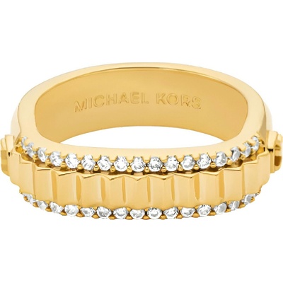 Michael Kors Pozlacený prsten se zirkony Premium MKJ8611710