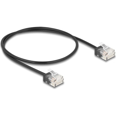 Delock RJ45 мрежов кабел Cat. 6 UTP ултра тънък 0, 5 м, черен