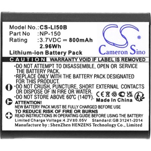 Cameron sino Батерия за апарат Cameron Sino 3.7V 800mAh, LiIon , OLYMPUS Li50 (CS-LI50B) - BestPC
