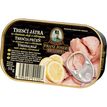 Kaiser Franz Josef Exclusive Tresčia pečeň vo vlastnom oleji s citrónom 115 g