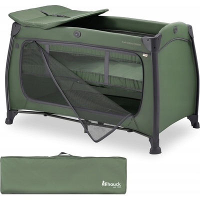 Hauck Cestovná postieľka Play N Relax Center s pultom Dark Green