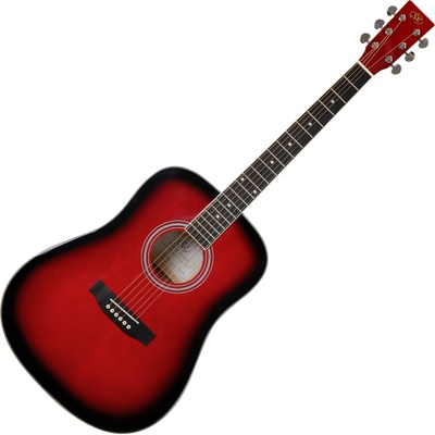 SX SD104G Red Sunburst Акустична китара