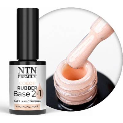 NTN Premium Kaučuková báze NTN 7g LED/UV Color Rubber Base 2v1 třpytivá nude béžová