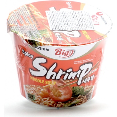 Nongshim Rezance veľká šálka s príchuťou kreviet 115 g