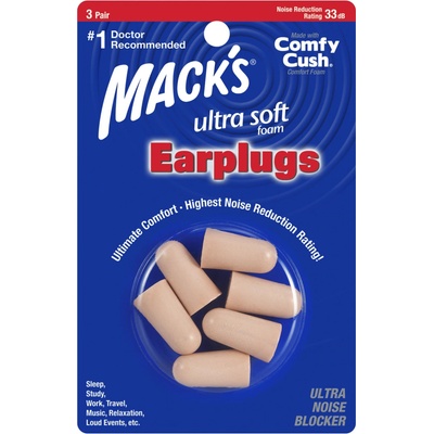 Mack's Ultra Soft Ultra mäkké štuple do uší 3 páry