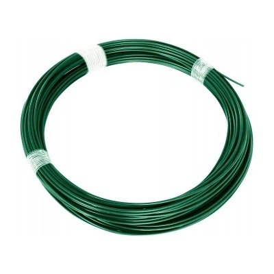 Napínací drát poplastovaný Zn+PVC, zelený, 52 m
