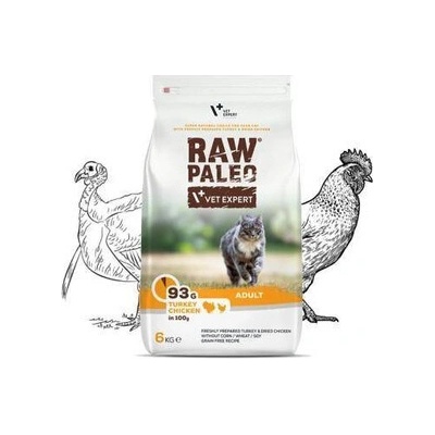 VETEXPERT Raw Paleo Adult Cat Turkey&Chicken 6 kg