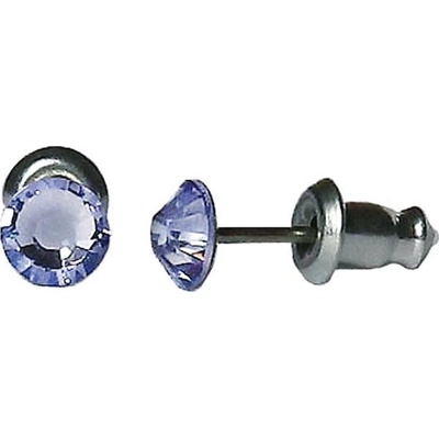 JSB Swarovski Elements s broušeným krystalem tvar tečka světle fialové 713907 lavender