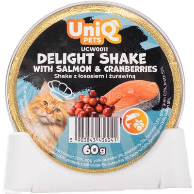 Uniq Pets Fruity Shake Salmon Cranberries 60g - кремообразна храна за котки