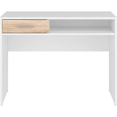 Black Red White Бюро Nepo BIU1S, Дъб сонома / Бяло